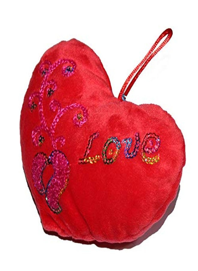 Jades : Embroidered Heart - Red - Image 2